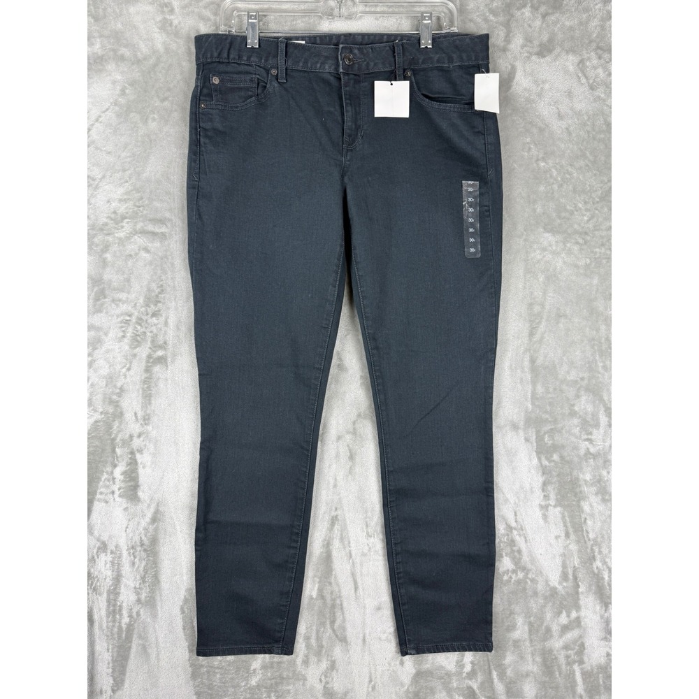 GAP Women 10 REG‎ Dark Grey Wash Mid Rise Skinny Jeans Pants NWT